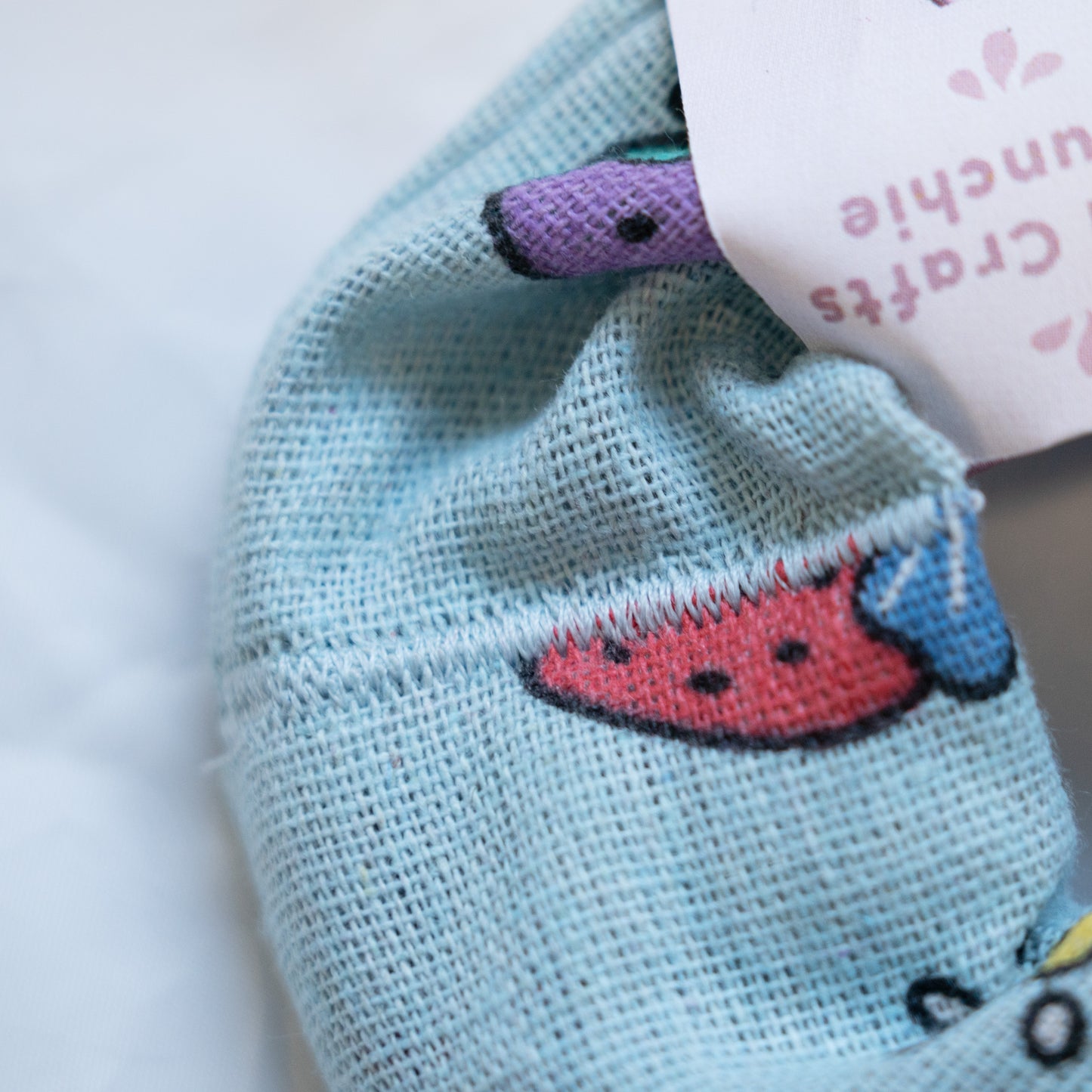 Bunny world | Strawberry Bunny Scrunchie Blue