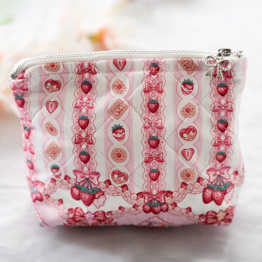 Strawberry Dessert Makeup Bag